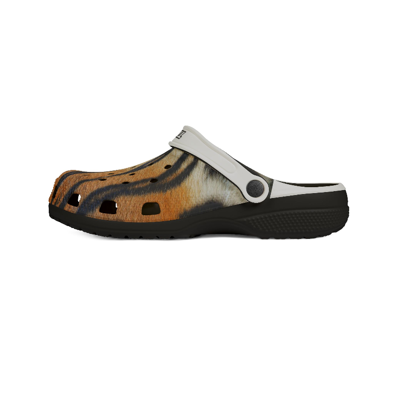 Yorktown Tiger Print Black Clog Shoes (Girls/Women) 