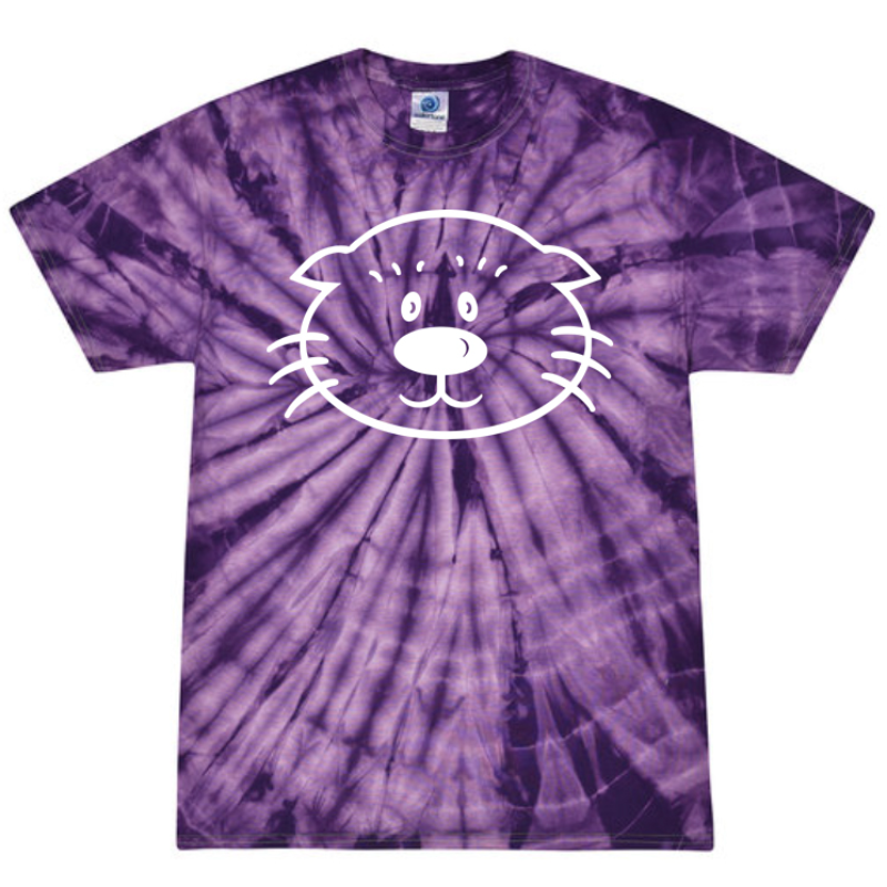 Purple Tie Dye Kids Shirt Main Image