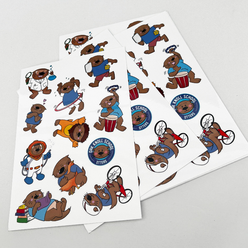 Ollie sticker sheet (vinyl stickers) Main Image