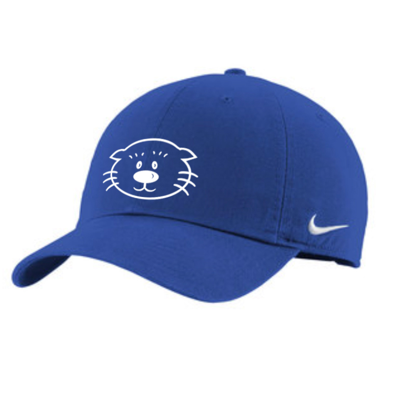 Nike Royal Blue embroidered hat (front and back) Main Image