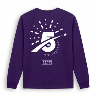 5 Year Anniversary Long Sleeve Shirt Purple
