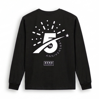 5 Year Anniversary Long Sleeve Shirt Black