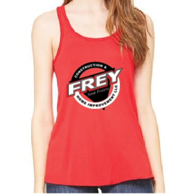 Ladies Flowy Racerback Tank - Red Main Image