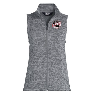 Women's Sweater Fleece Vest - Gray/Heather