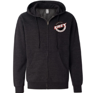 Midweight Full-Zip Hooded Sweatshirt - Charcoal