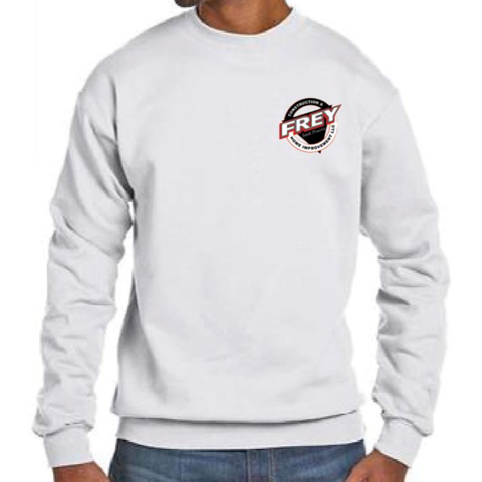 White  -  Crewneck Sweatshirt - Hanes Unisex EcoSmart