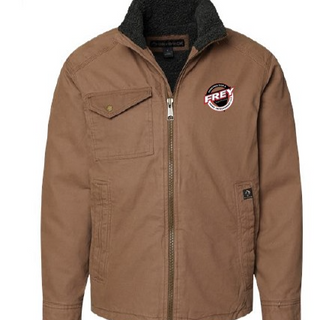 Khaki Jacket - DRI DUCK with Sherpa Lining 