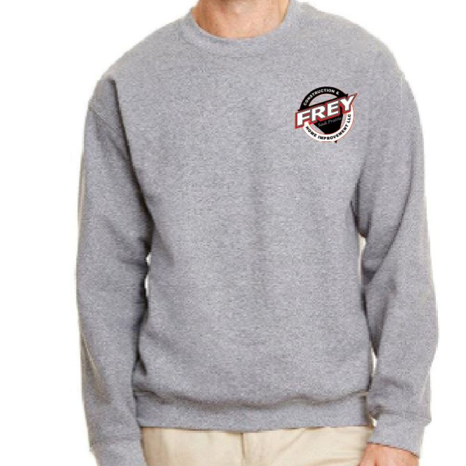 Grey -  Crewneck Sweatshirt -Gildan 18000