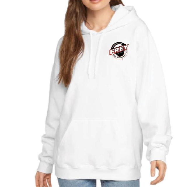 White - Gildan SF500 - Softstyle Fleece Hooded