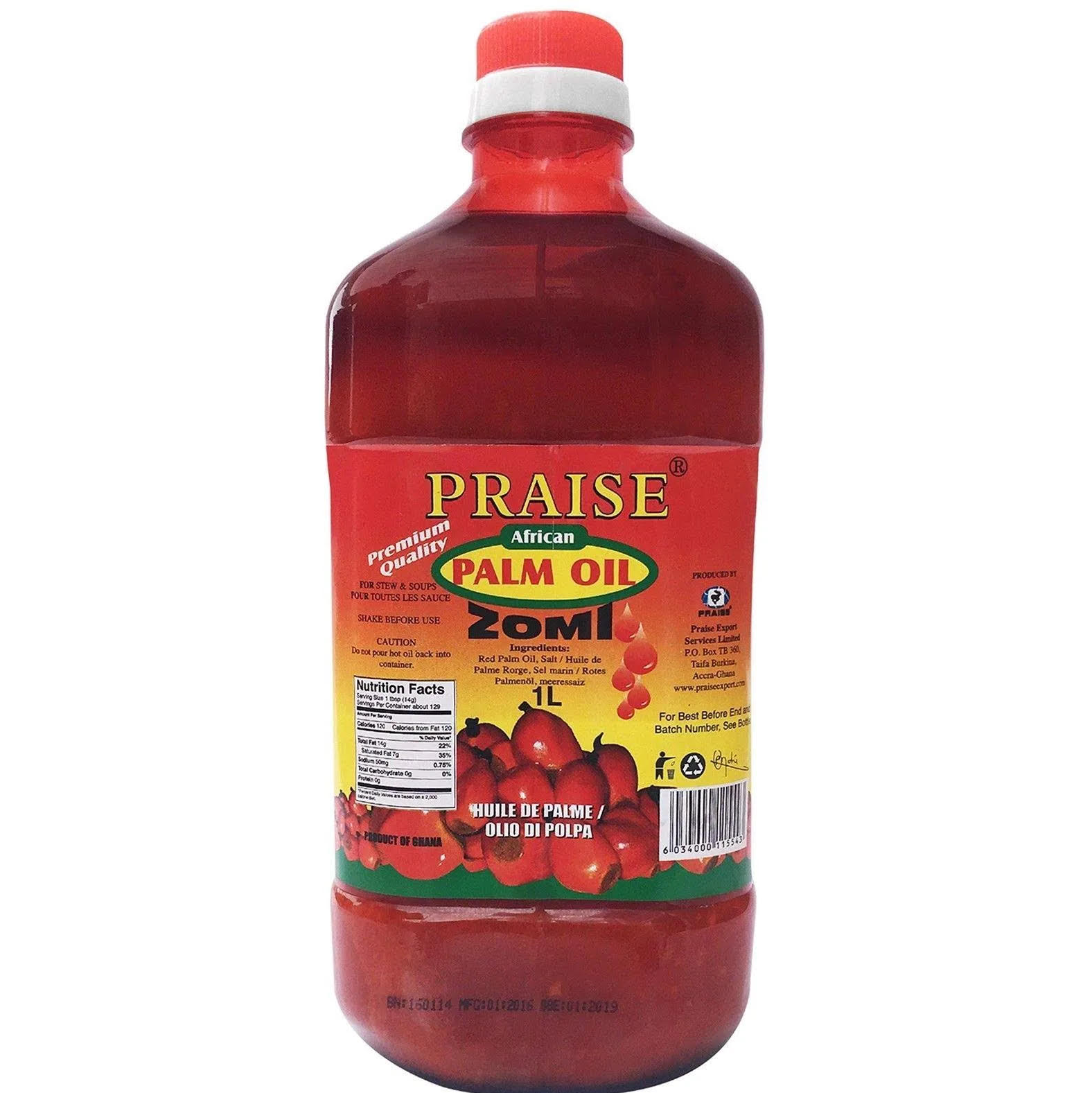 Praise Red Palm Oil (1L)