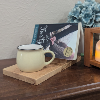 Pecan Book/Tablet Holder with Coaster - Thumbnail 3