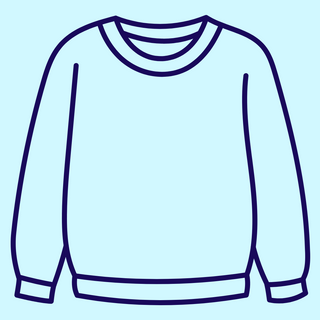 Crewneck Sweatshirt, Light Blue