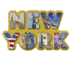 New York Gold Foil Magnet 376159