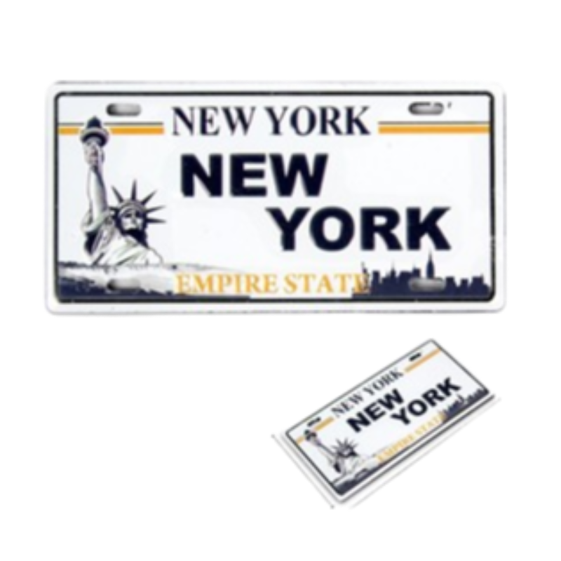 New York License plate 83812 