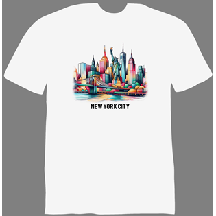 NYC COLOR SKYLINE WHITE XXL NYC-CWXXL