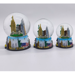  star skyline snow globe NYC-SN04 