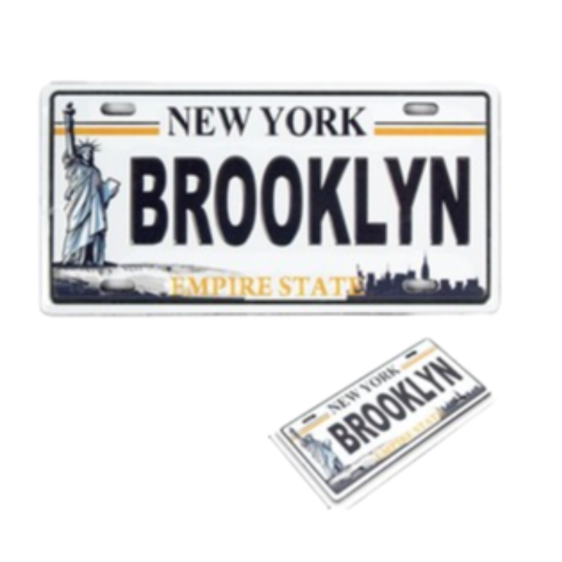Brooklyn License plate 83813