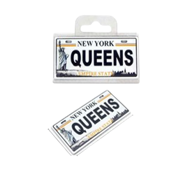 SMALL Queens LICENSE PLATE MAGNET 83771