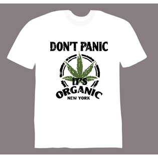 DONT PANIC ITS ORGANIC T SHIRT S-XL NYC-WEED W 