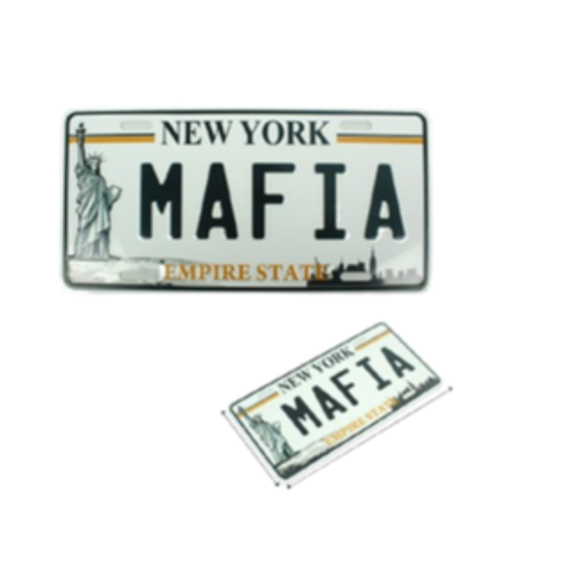 MAFIA LICENSE PLATE A1525 