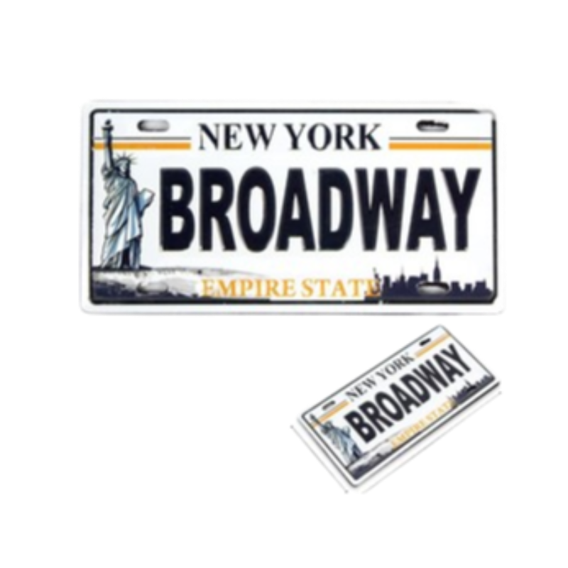 Broadway License Plate 83792