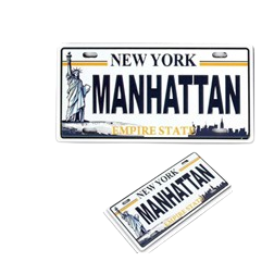 LARGE Manhattan LICENSE PLATE MAGNET 83785