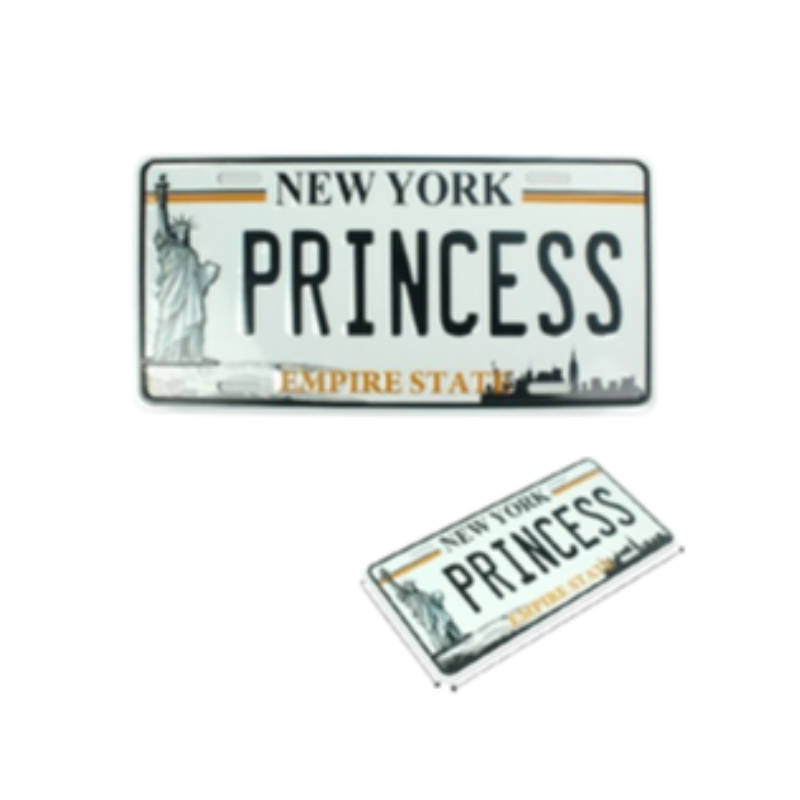 PRINCESS LICENSE PLATE A1528 