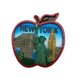 Resin Apple skyline magnet NYC-M2028