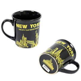 NEW YORK MUG WITH SKYLINE (BLACK) 376150