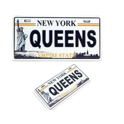 LARGE Queens LICENSE PLATE MAGNET 83781