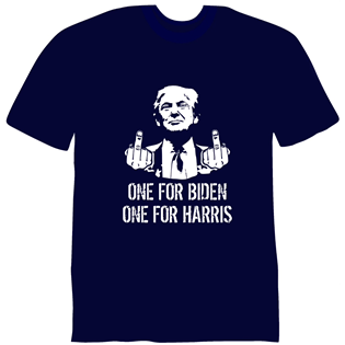 ONE FOR BIDEN TRUMP (BLACK)  DT-14B