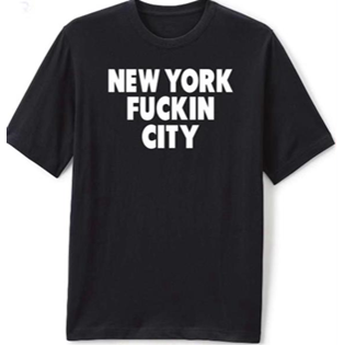 NEW YORK FUCKIN CITY BLACK S-XL  NYS-FC S-XL