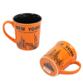NEW YORK MUG WITH SKYLINE (ORANGE) 376155