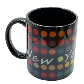 New York City Polka dot Black mug STP0168500 