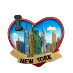 I Heart Magnet with skyline/Sol NYC-M2023
