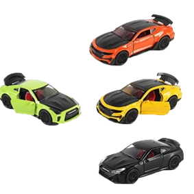 DIE CAST SPORT CAR WITH LIGHT AND SOUND 3611D