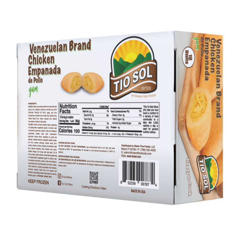 Empanadas - Chicken 3oz 10/u