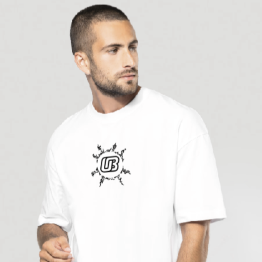 T-shirt Oversize blanc Onlybast