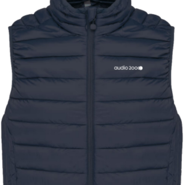 Doudoune sans manches bleu homme