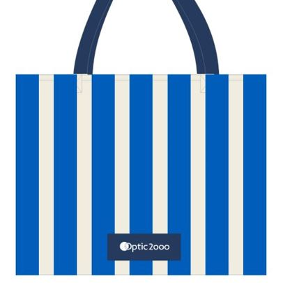 (D015670) Sac à rayures bleues