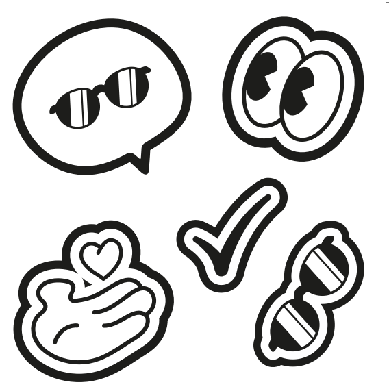 (D015636) PLANCHE DE STICKERS WELCOME PACK O2