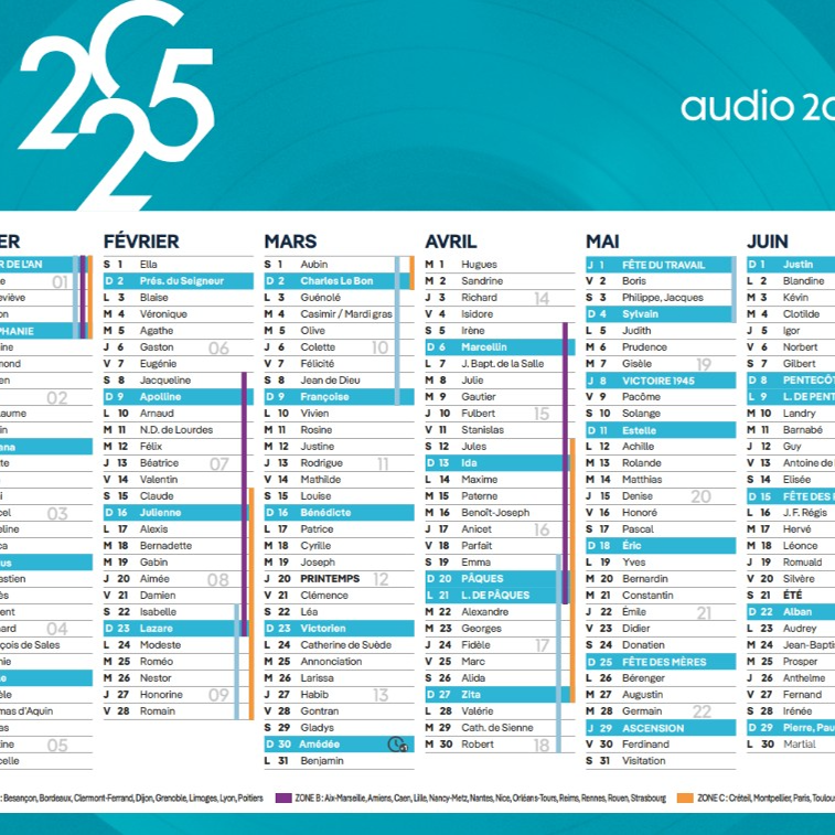 (D015897) CALENDRIER 2025 A2