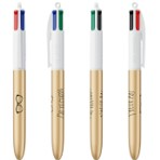 (D011207) Bic 4 couleurs doré Telethon