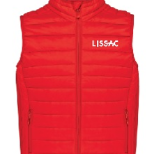 Doudoune rouge sans manches Femme 