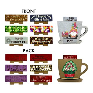 COFFEE CUP INSERTS Monthly Holidays