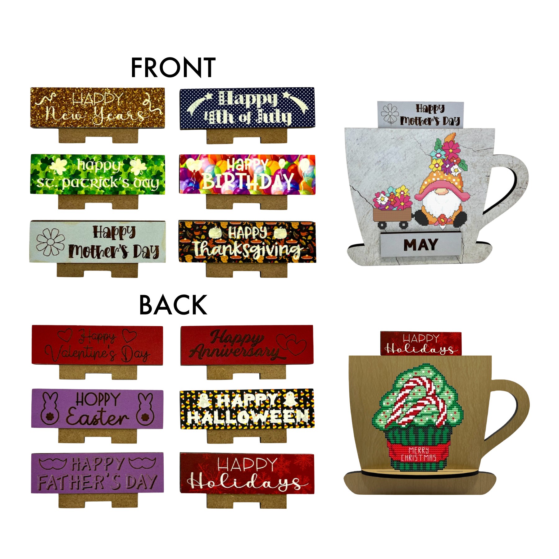 COFFEE CUP INSERTS Monthly Holidays Main Image