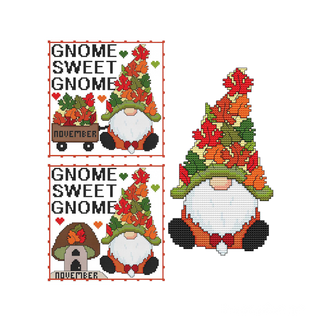 YEAR OF GNOMES - NOVEMBER Counted Cross Stitch Chart
