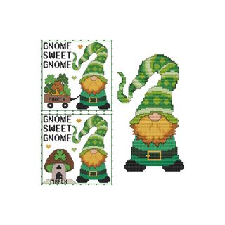 YEAR OF GNOMES - MARCH Counted Cross Stitch Chart