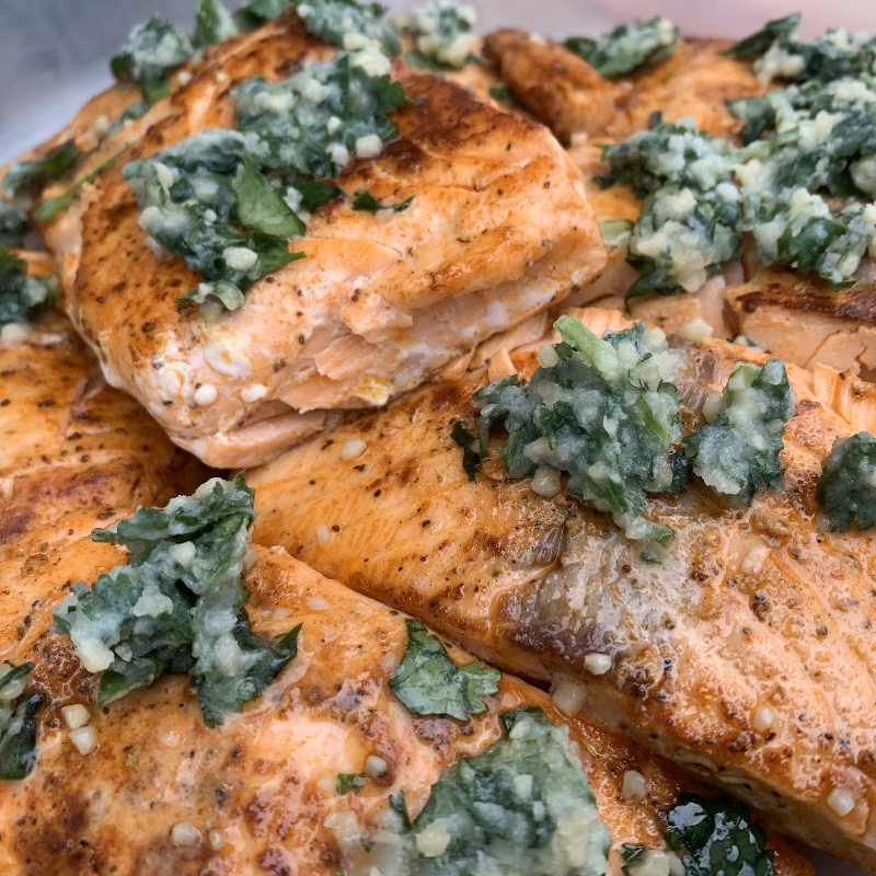 Garlic Cilantro Lime Salmon Main Image