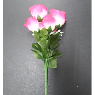 7 Head Rose Bud Beauty and White